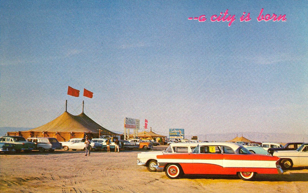 Postales de Salton Sea de los años sesenta.